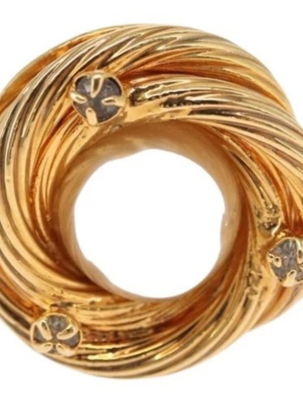 CHANEL Earring metal Gold CC Auth bs32646 - Picture 6 of 9